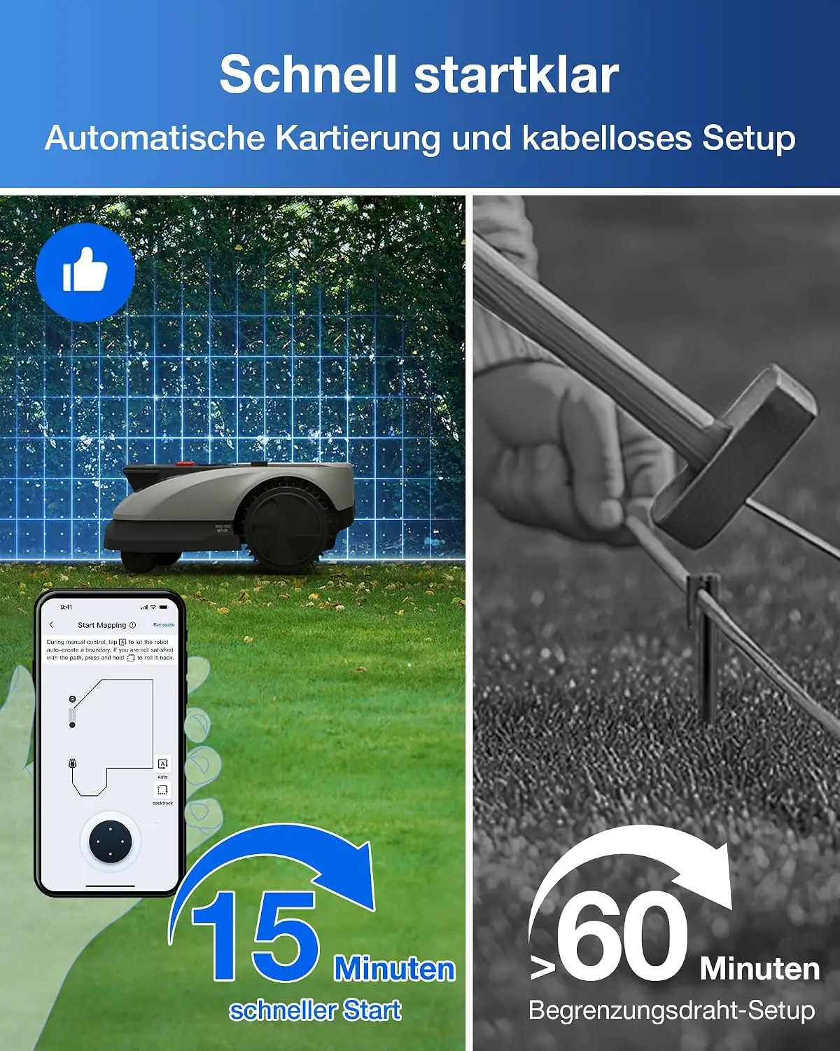 ECOVACS GOAT O600 im Garten